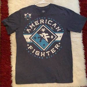 American fighter short sleeve shirt